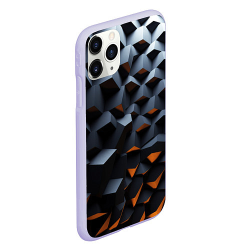 Чехол iPhone 11 Pro матовый Объемные углы / 3D-Светло-сиреневый – фото 2