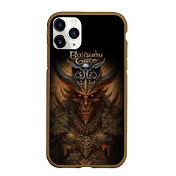 Чехол iPhone 11 Pro матовый Baldurs Gate 3 demon