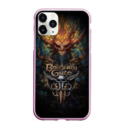 Чехол iPhone 11 Pro матовый Baldurs Gate 3 demon, цвет: 3D-розовый