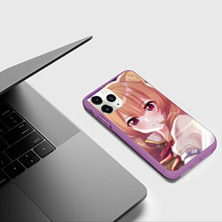 Чехол iPhone 11 Pro матовый Восхождение Героя Щита Рафталия, цвет: 3D-фиолетовый — фото 2