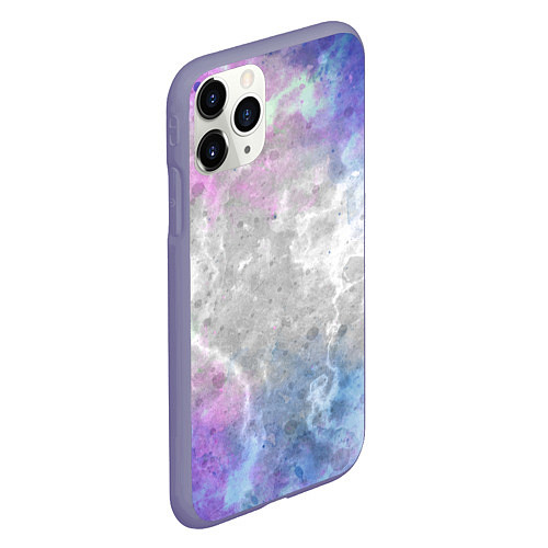 Чехол iPhone 11 Pro матовый Текстура - Marine fantasy / 3D-Серый – фото 2