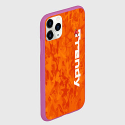 Чехол iPhone 11 Pro матовый Дизайн Trendy, цвет: 3D-фиолетовый — фото 2