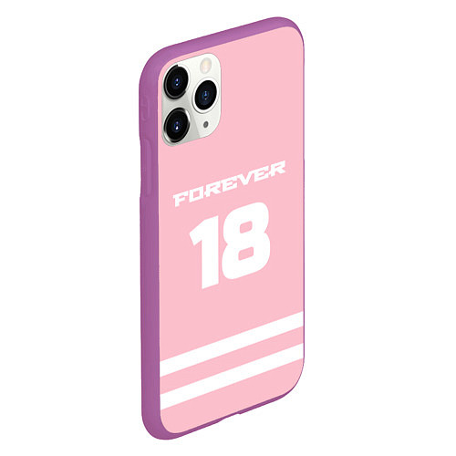 Чехол iPhone 11 Pro матовый Forever 18 / 3D-Фиолетовый – фото 2