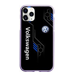Чехол iPhone 11 Pro матовый Volkswagen - blue technology