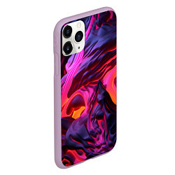 Чехол iPhone 11 Pro матовый Вулкан Стиля, цвет: 3D-сиреневый — фото 2