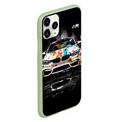 Чехол iPhone 11 Pro матовый BMW Креативный тюнинг, цвет: 3D-салатовый — фото 2