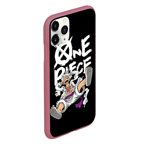 Чехол iPhone 11 Pro матовый One piece - gear 5 luffy / 3D-Малиновый – фото 2