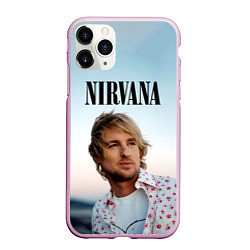 Чехол iPhone 11 Pro матовый Тру фанат Nirvana, цвет: 3D-розовый