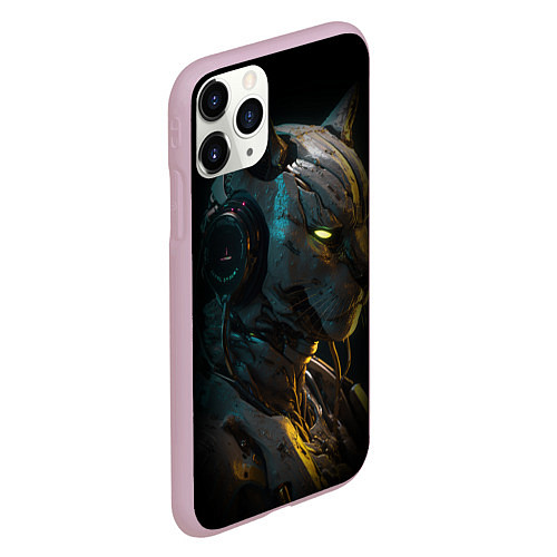 Чехол iPhone 11 Pro матовый Которобот / 3D-Розовый – фото 2