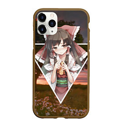 Чехол iPhone 11 Pro матовый Touhou Project Reimu