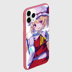 Чехол iPhone 11 Pro матовый Touhou Project Фландр Скарлет, цвет: 3D-малиновый — фото 2
