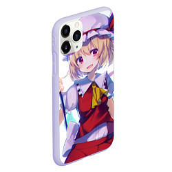 Чехол iPhone 11 Pro матовый Touhou Project Фландр Скарлет, цвет: 3D-светло-сиреневый — фото 2