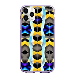 Чехол iPhone 11 Pro матовый Vanguard geometric pattern - neural network