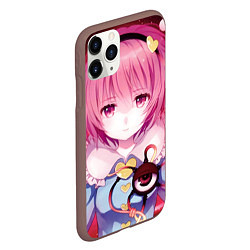 Чехол iPhone 11 Pro матовый Touhou Project Сатори Комейдзи, цвет: 3D-коричневый — фото 2