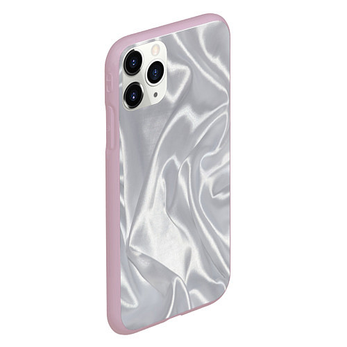 Чехол iPhone 11 Pro матовый White Silk / 3D-Розовый – фото 2