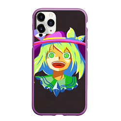 Чехол iPhone 11 Pro матовый Touhou Project Койши Комейдзи, цвет: 3D-фиолетовый