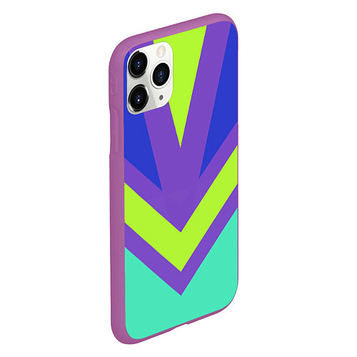 Чехол iPhone 11 Pro матовый Имидж 90-х / 3D-Фиолетовый – фото 2