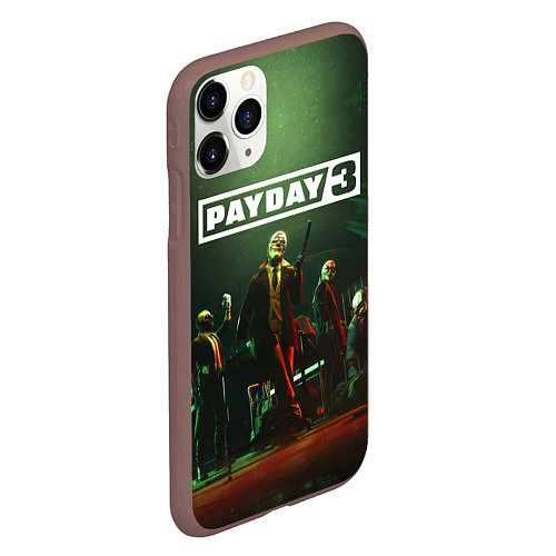 Чехол iPhone 11 Pro матовый Грабители Payday 3 / 3D-Коричневый – фото 2