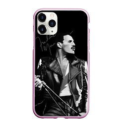 Чехол iPhone 11 Pro матовый Фредди - Квин, цвет: 3D-розовый