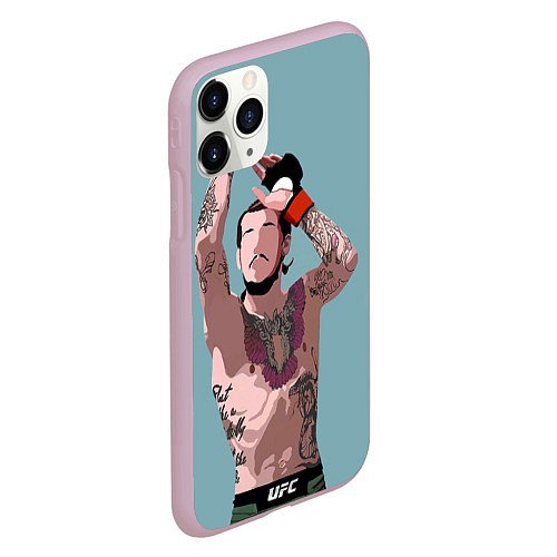 Чехол iPhone 11 Pro матовый Suga sean omelly / 3D-Розовый – фото 2