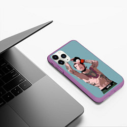 Чехол iPhone 11 Pro матовый Suga sean omelly, цвет: 3D-фиолетовый — фото 2