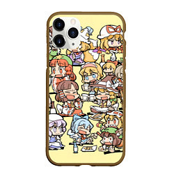 Чехол iPhone 11 Pro матовый Touhou Project Characters