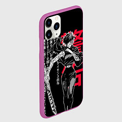Чехол iPhone 11 Pro матовый Маки Зенин - Магическая битва, цвет: 3D-фиолетовый — фото 2