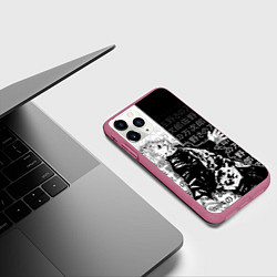 Чехол iPhone 11 Pro матовый Сатору годжо теряет контроль, цвет: 3D-малиновый — фото 2
