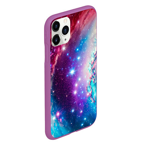 Чехол iPhone 11 Pro матовый Удивительная вселенная / 3D-Фиолетовый – фото 2