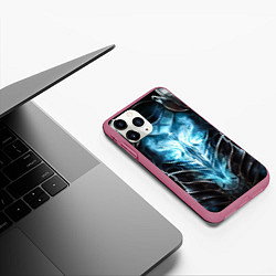 Чехол iPhone 11 Pro матовый Магический доспех некроманта, цвет: 3D-малиновый — фото 2