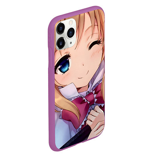 Чехол iPhone 11 Pro матовый Touhou Project Алиса Маргатройд / 3D-Фиолетовый – фото 2