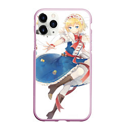 Чехол iPhone 11 Pro матовый Touhou Project Алиса Маргатройд, цвет: 3D-розовый