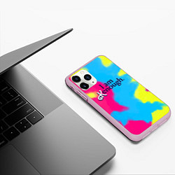 Чехол iPhone 11 Pro матовый I Am Kenough Tie-Dye, цвет: 3D-розовый — фото 2