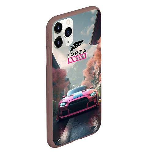 Чехол iPhone 11 Pro матовый Forza horizon game / 3D-Коричневый – фото 2