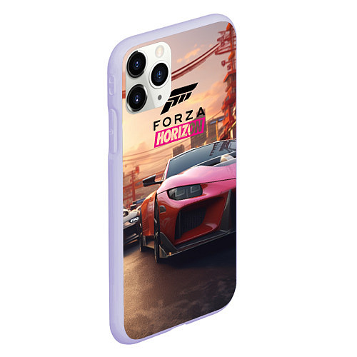 Чехол iPhone 11 Pro матовый Forza street racihg / 3D-Светло-сиреневый – фото 2