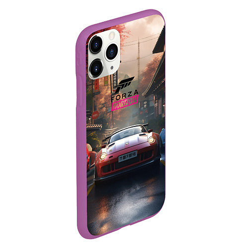 Чехол iPhone 11 Pro матовый Forza Horizon racing game / 3D-Фиолетовый – фото 2