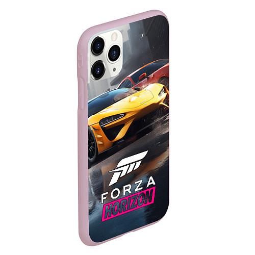 Чехол iPhone 11 Pro матовый Forza Horizon / 3D-Розовый – фото 2