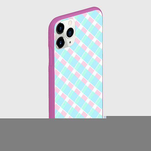 Чехол iPhone 11 Pro матовый Клетка из фильма Барби / 3D-Фиолетовый – фото 2