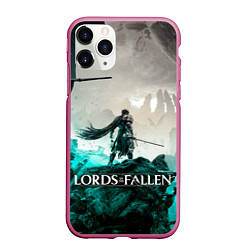 Чехол iPhone 11 Pro матовый Герой Lords of the fallen, цвет: 3D-малиновый