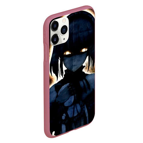 Чехол iPhone 11 Pro матовый Touhou Project Алиса Маргатройд / 3D-Малиновый – фото 2