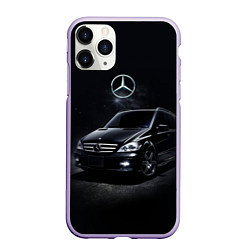 Чехол iPhone 11 Pro матовый Mercedes black