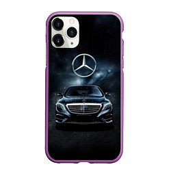 Чехол iPhone 11 Pro матовый Mercedes Benz black