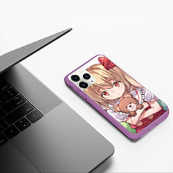 Чехол iPhone 11 Pro матовый Touhou Project Flandre Scarlet, цвет: 3D-фиолетовый — фото 2