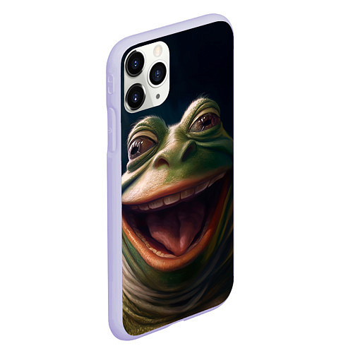 Чехол iPhone 11 Pro матовый Пепе в нирване / 3D-Светло-сиреневый – фото 2