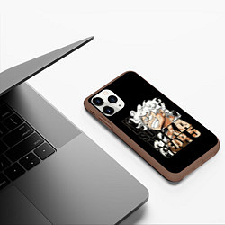 Чехол iPhone 11 Pro матовый Luffy Gear 5 Луффи, цвет: 3D-коричневый — фото 2