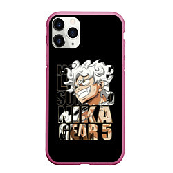 Чехол iPhone 11 Pro матовый Luffy Gear 5 Луффи, цвет: 3D-малиновый