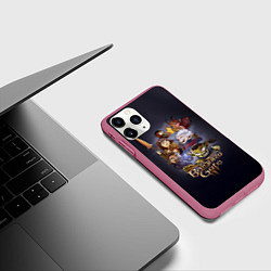 Чехол iPhone 11 Pro матовый Спутники Baldurs Gate 3, цвет: 3D-малиновый — фото 2