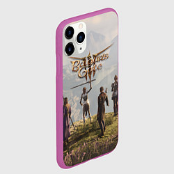 Чехол iPhone 11 Pro матовый Отряд Врат Балдура, цвет: 3D-фиолетовый — фото 2