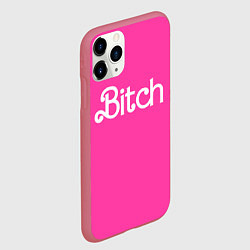 Чехол iPhone 11 Pro матовый Bitch Barbie, цвет: 3D-малиновый — фото 2