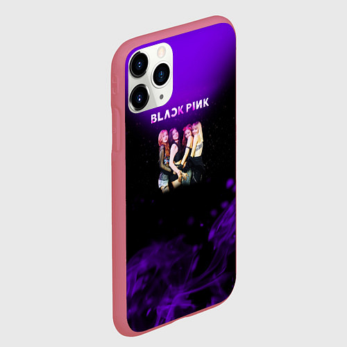 Чехол iPhone 11 Pro матовый Blackpink art / 3D-Малиновый – фото 2